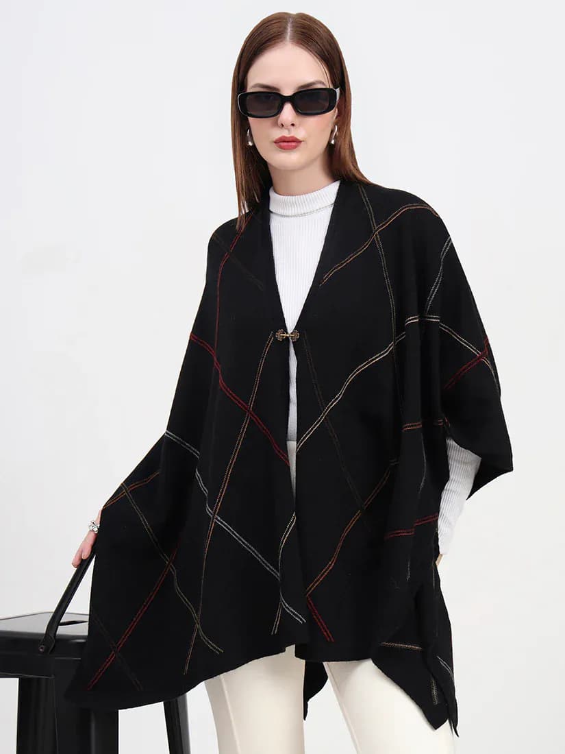 Ebony Grid Cape
