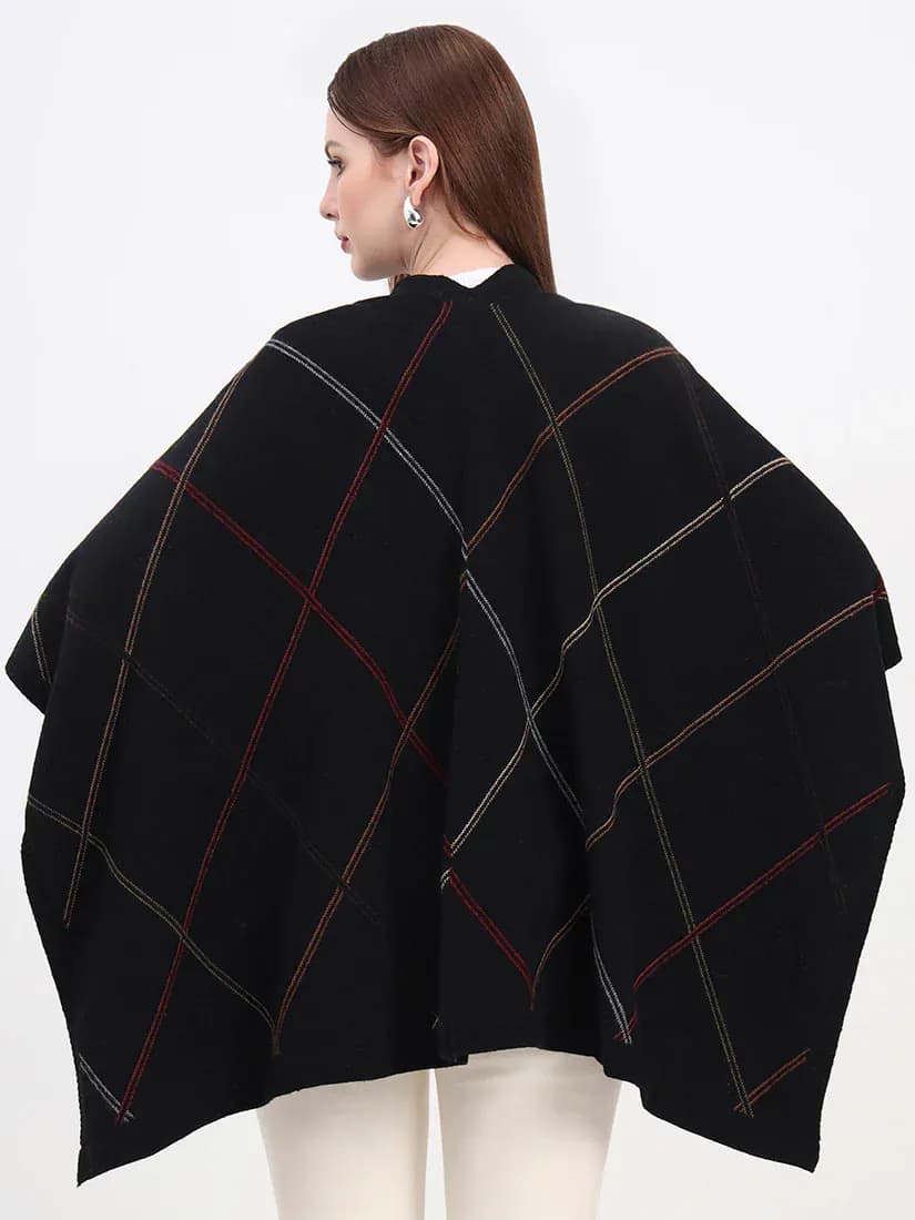 Ebony Grid Cape