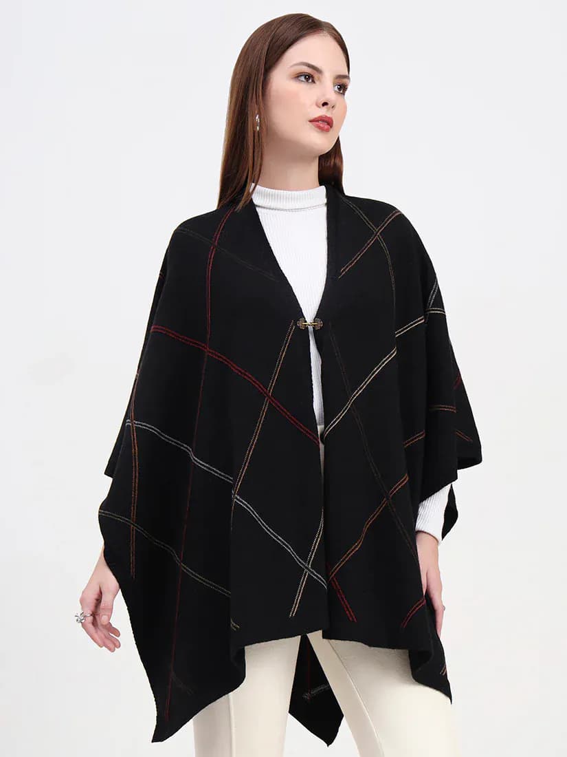 Ebony Grid Cape