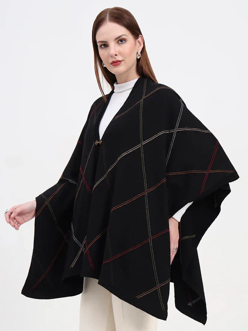 Ebony Grid Cape