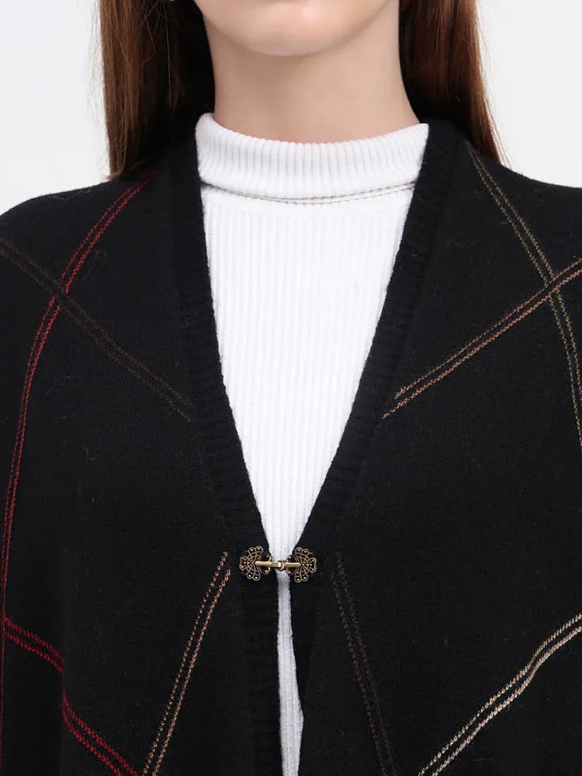 Ebony Grid Cape