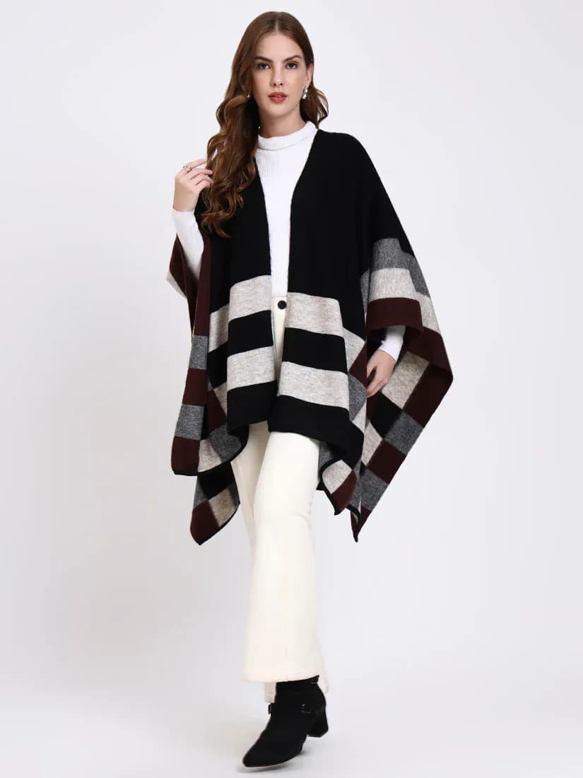  Nocturne Check Cape