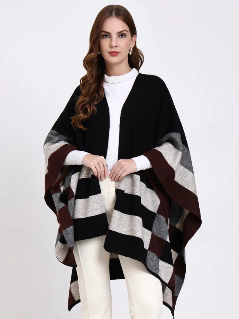  Nocturne Check Cape
