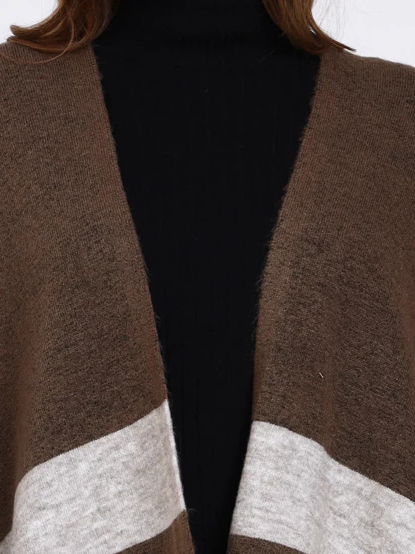 Umber Plaid Cape