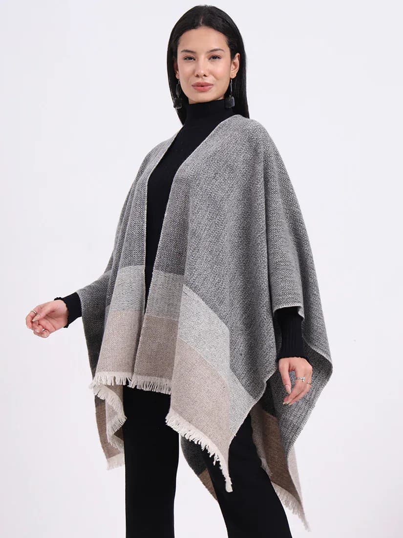  Ashwood Herringbone Handwoven Cape