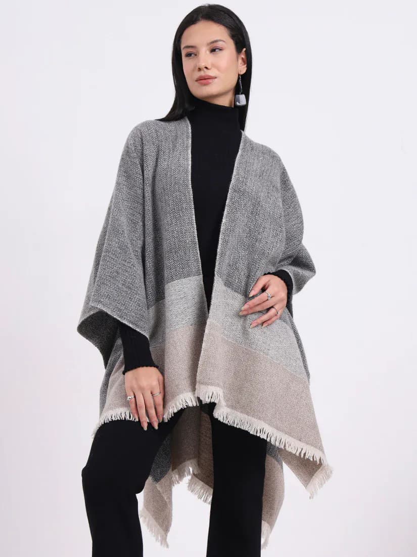  Ashwood Herringbone Handwoven Cape