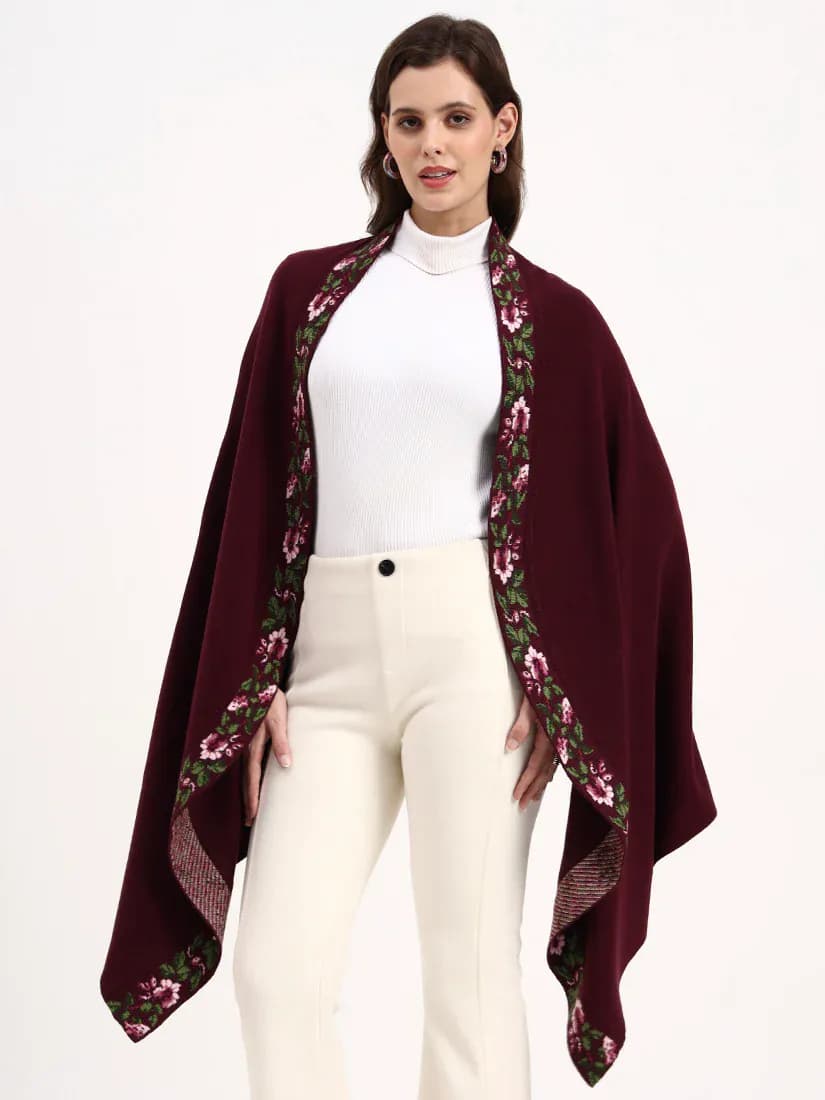 Merlot Bloom Stole