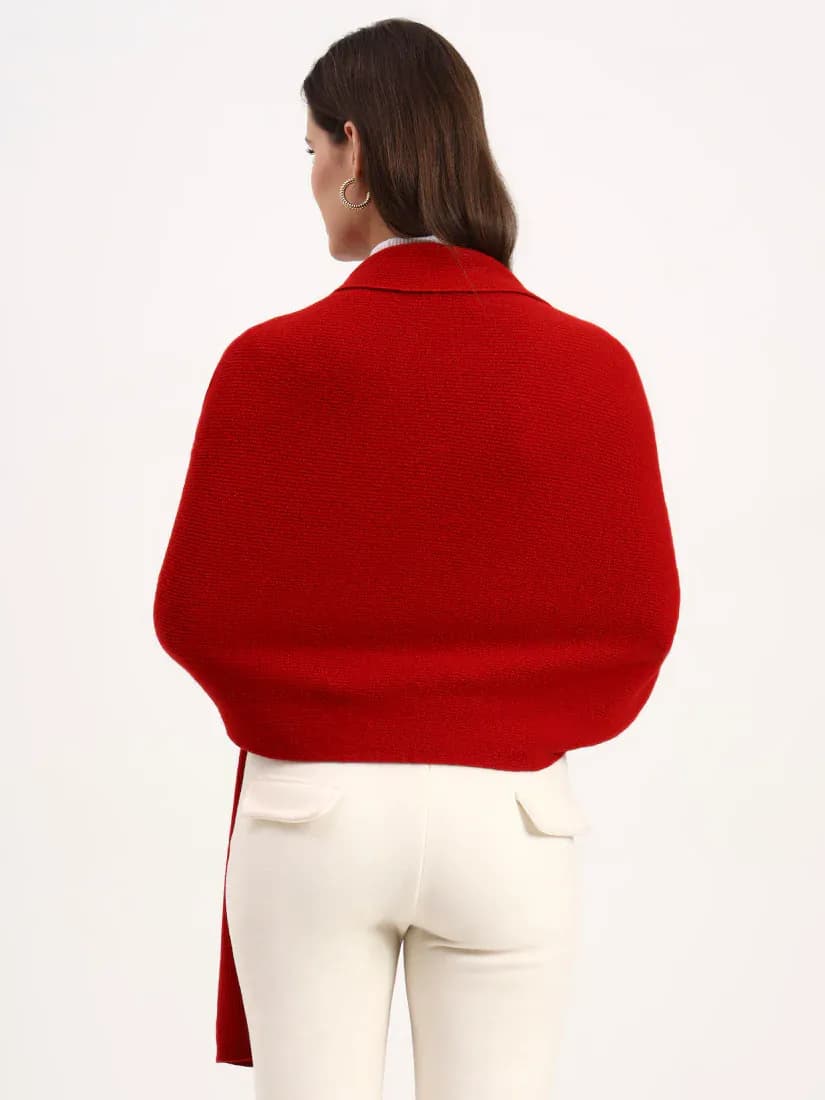  Crimson Frost Fur Wrap