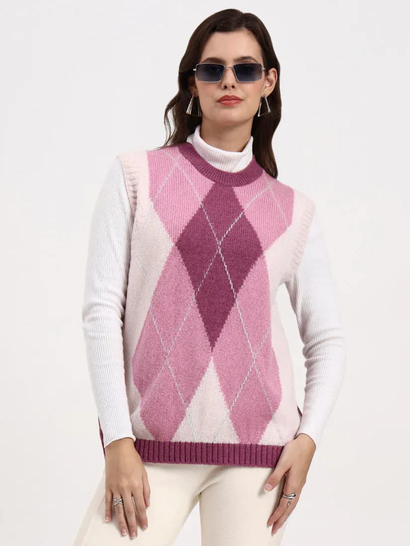  Blush Reverie Sleeveless Cardigan