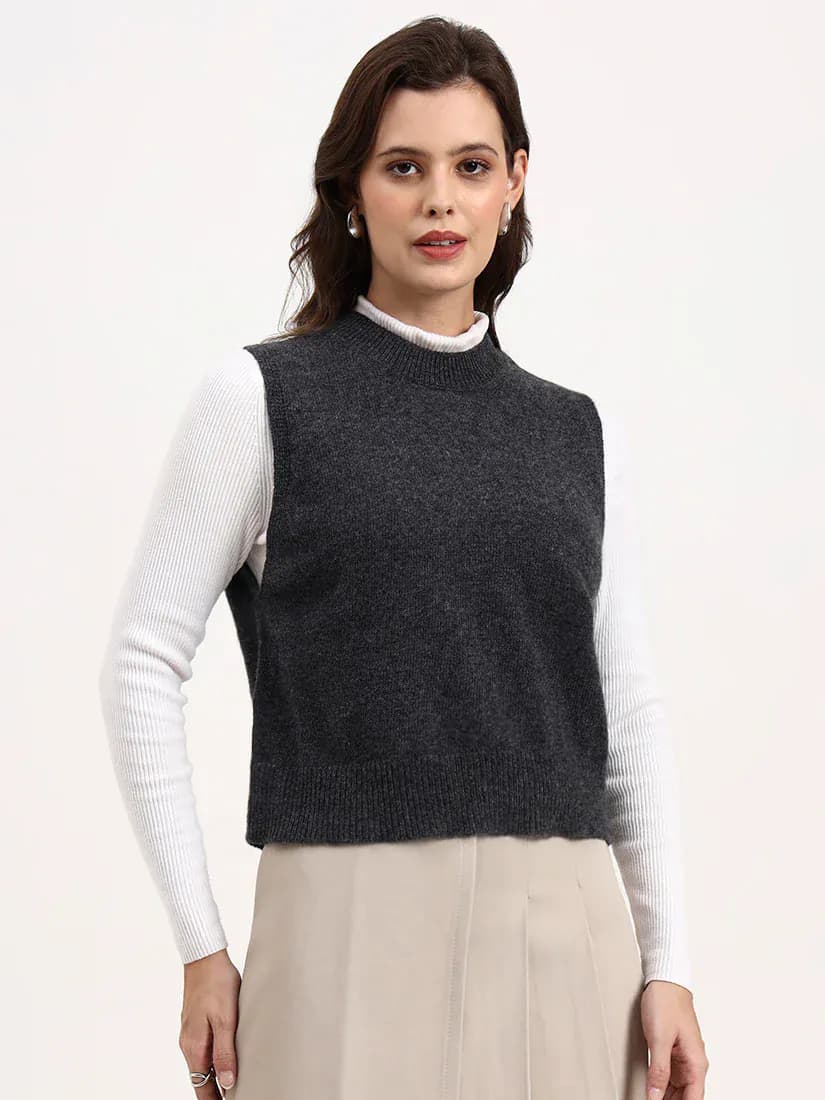 Winter Mist Sleeveless Cardigan