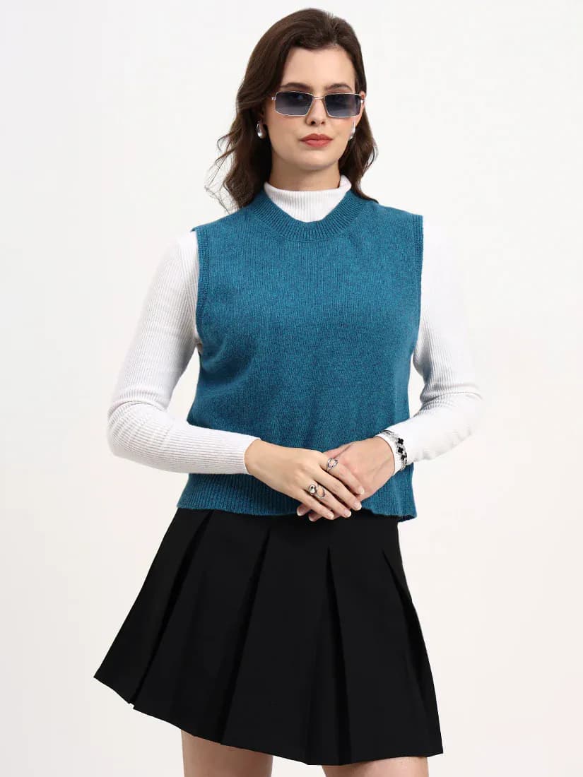 Ocean Mirage Sleeveless Cardigan