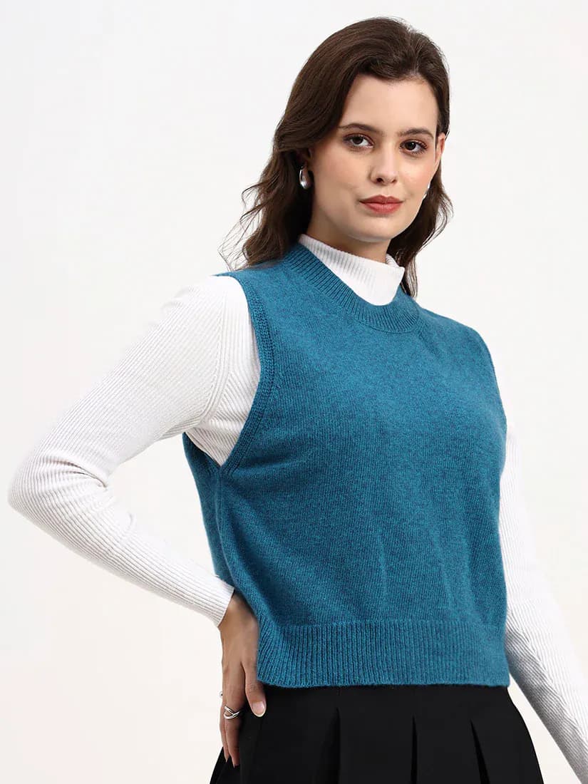 Ocean Mirage Sleeveless Cardigan