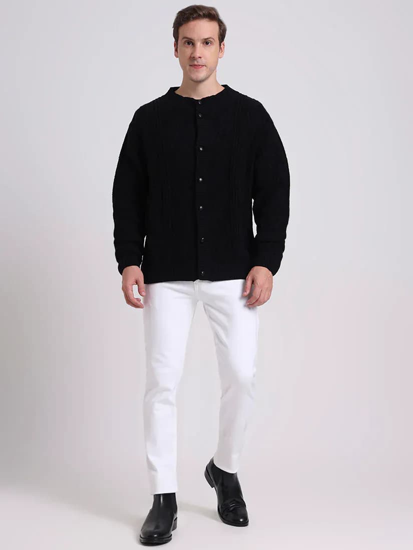 Midnight Cable Cardigan