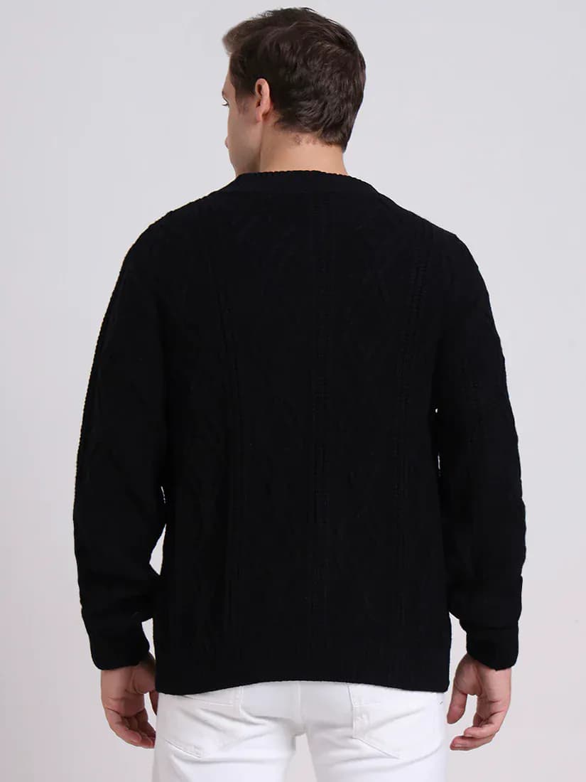 Midnight Cable Cardigan