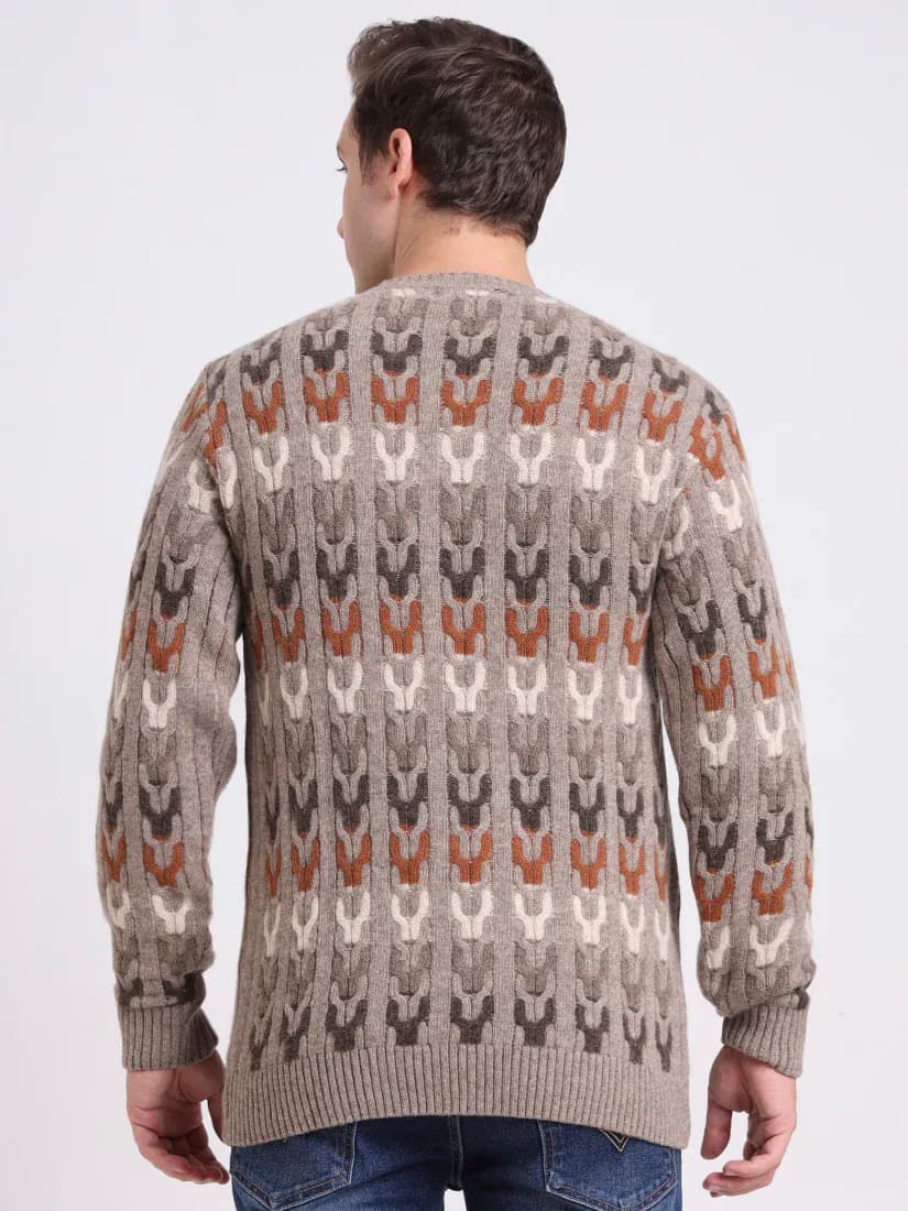 Sandrift Beige Mosaic Pullover