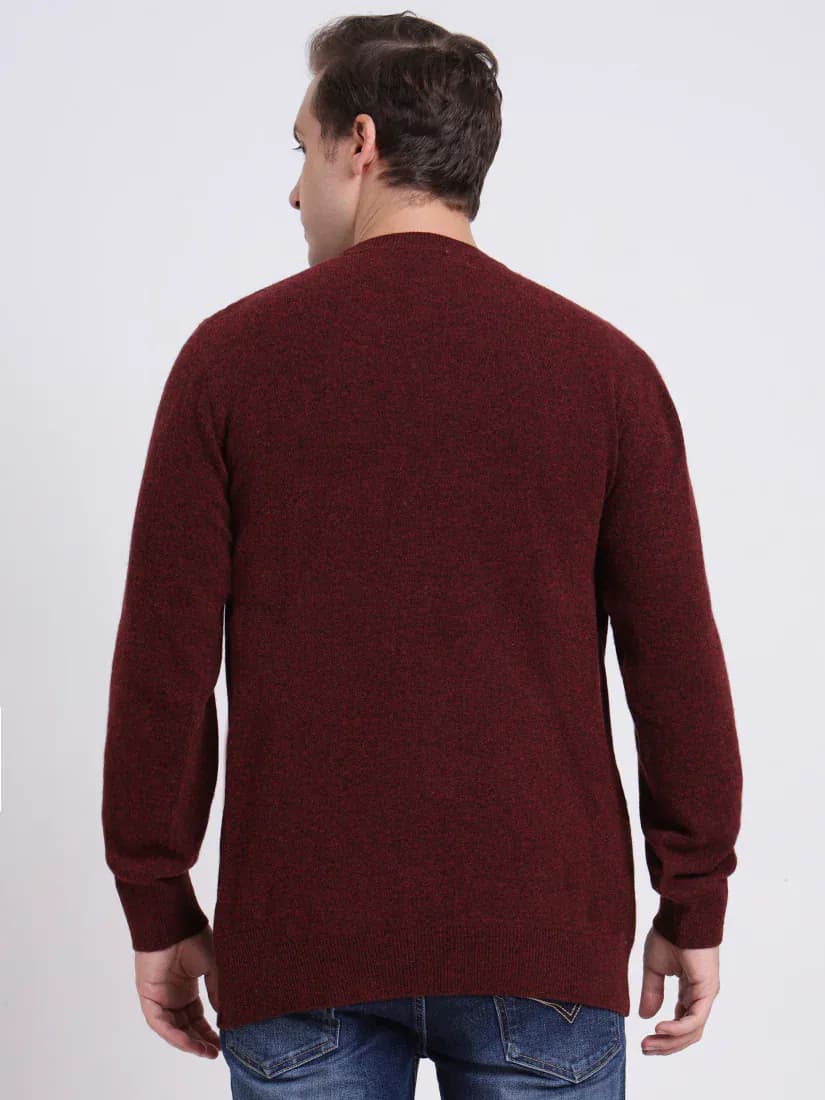  Rust Garnet Argyle Pullover