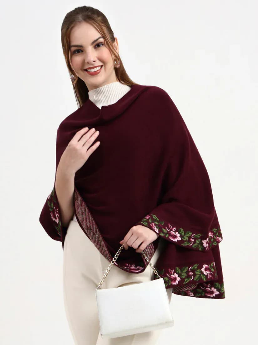 Merlot Bloom Stole