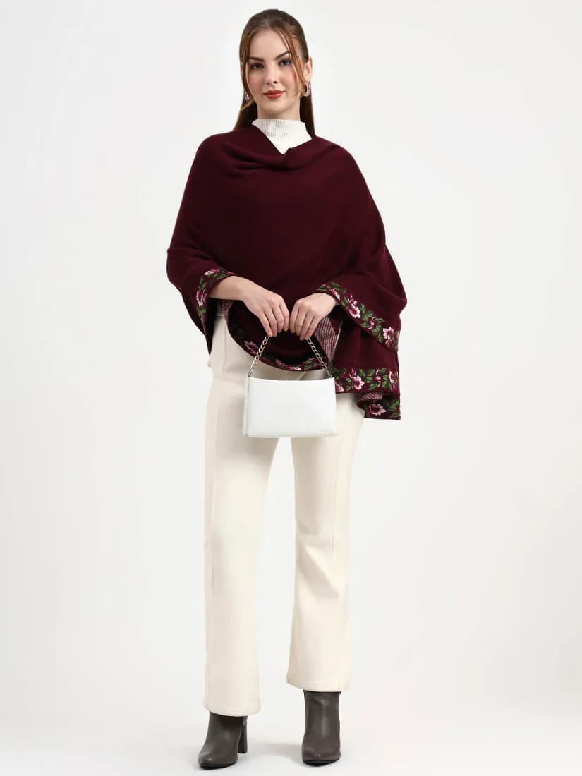 Merlot Bloom Stole