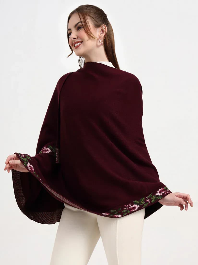 Merlot Bloom Stole