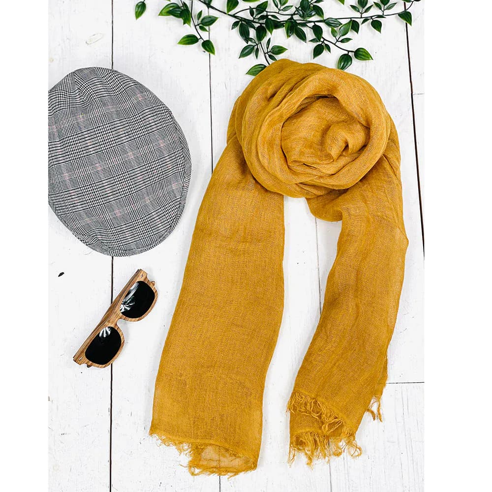 Shaded Linen Scarf 