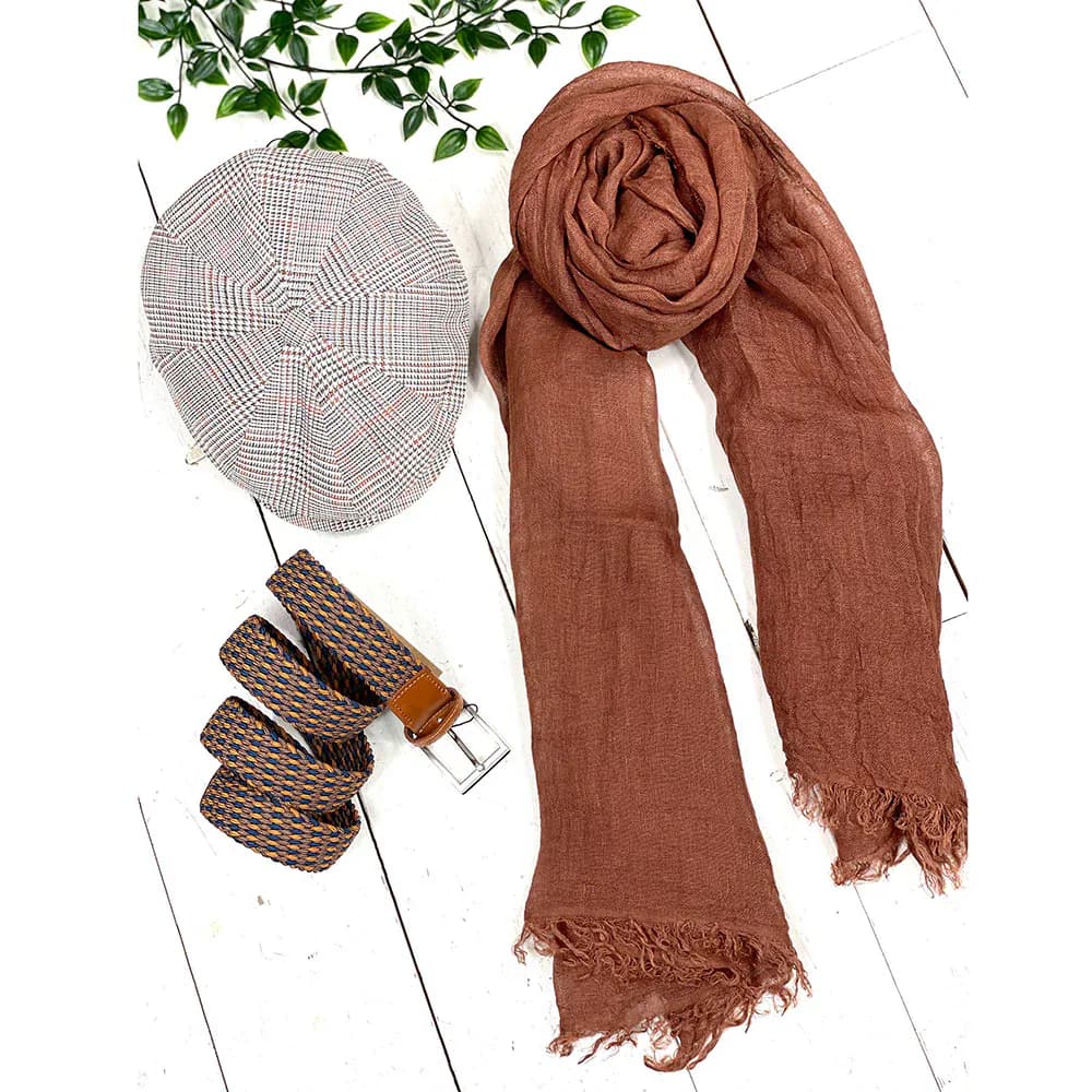 Shaded Linen Scarf 