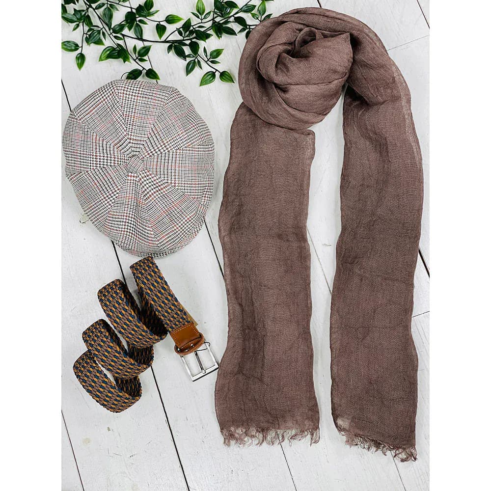 Shaded Linen Scarf 