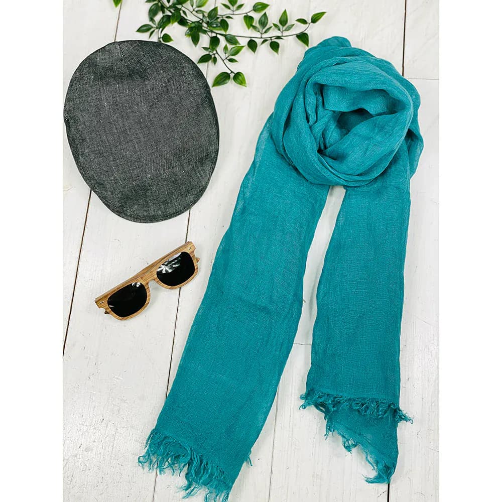 Shaded Linen Scarf 