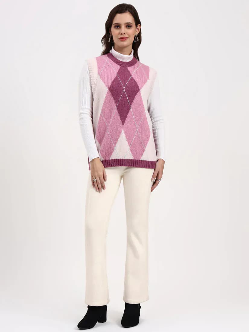  Blush Reverie Sleeveless Cardigan