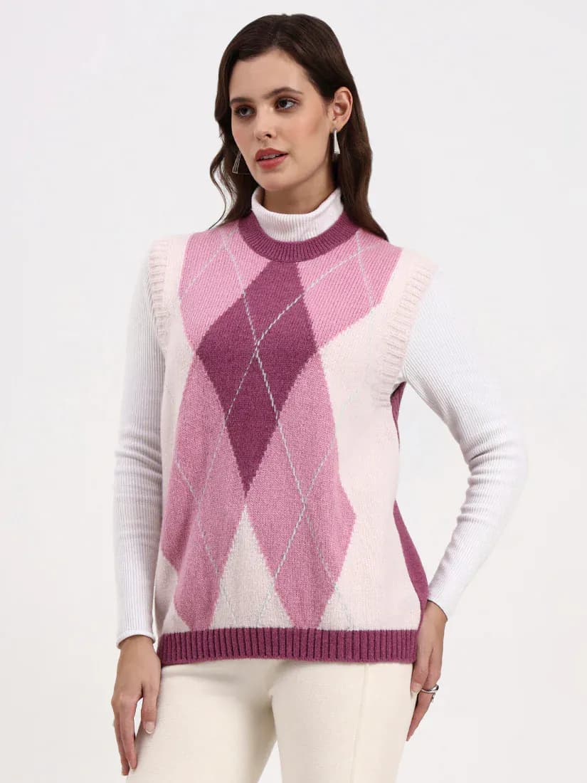  Blush Reverie Sleeveless Cardigan