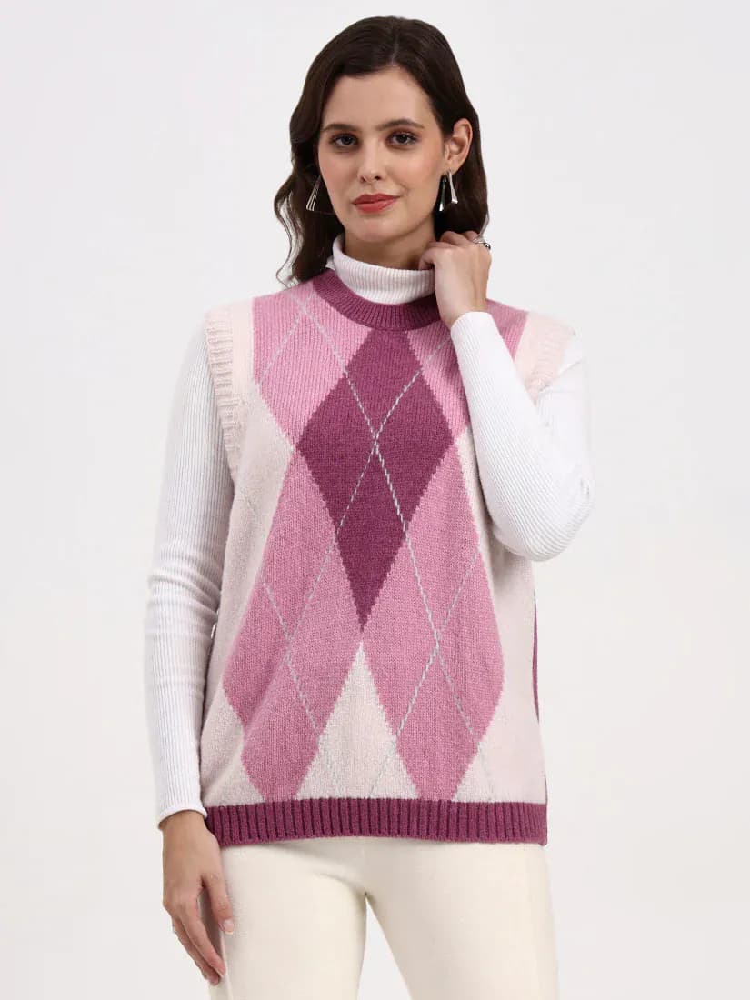  Blush Reverie Sleeveless Cardigan