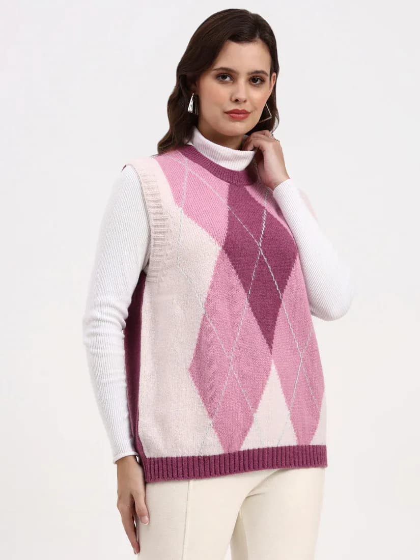  Blush Reverie Sleeveless Cardigan