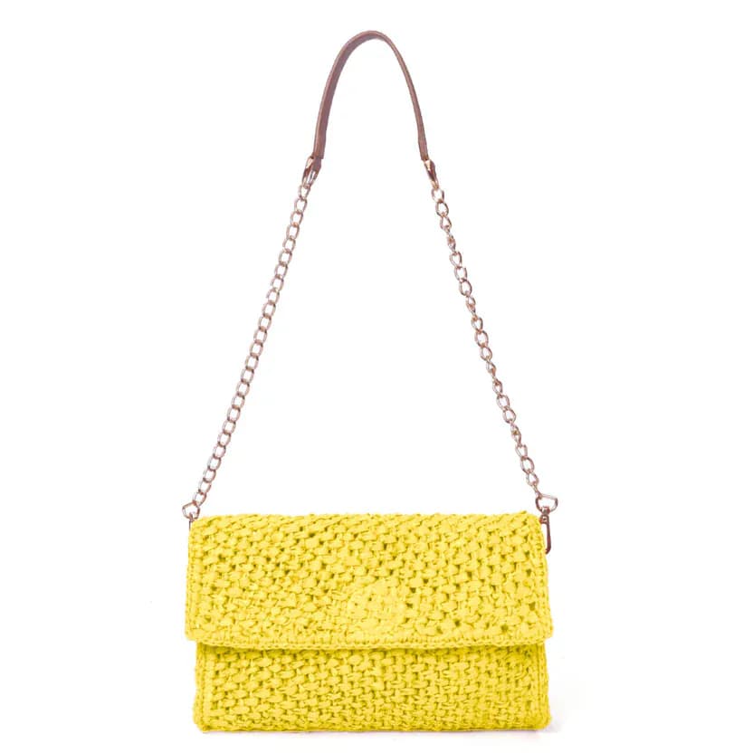 Scarlet Raffia Carry: The Ultimate 2-in-1 Wallet and Clutch Solid