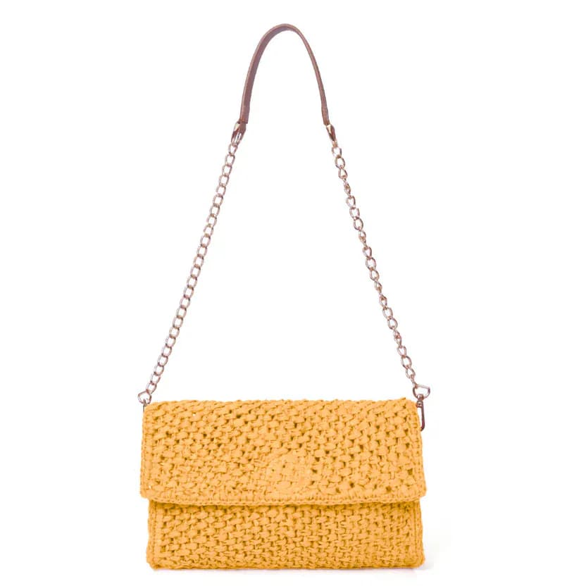 Scarlet Raffia Carry: The Ultimate 2-in-1 Wallet and Clutch Solid