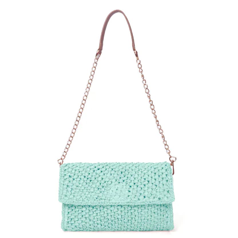 Scarlet Raffia Carry: The Ultimate 2-in-1 Wallet and Clutch Solid