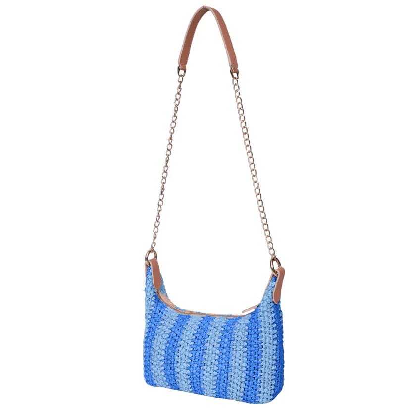 Raffia Stripes Chic Crossbody