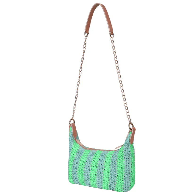 Raffia Stripes Chic Crossbody