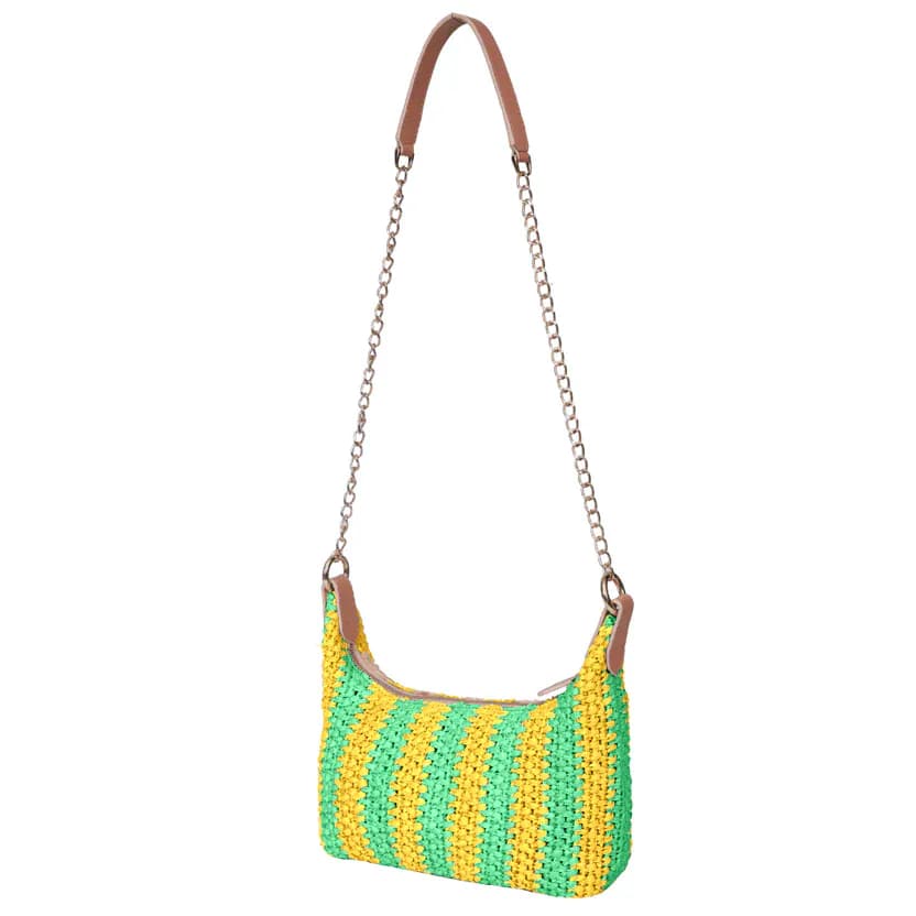 Raffia Stripes Chic Crossbody