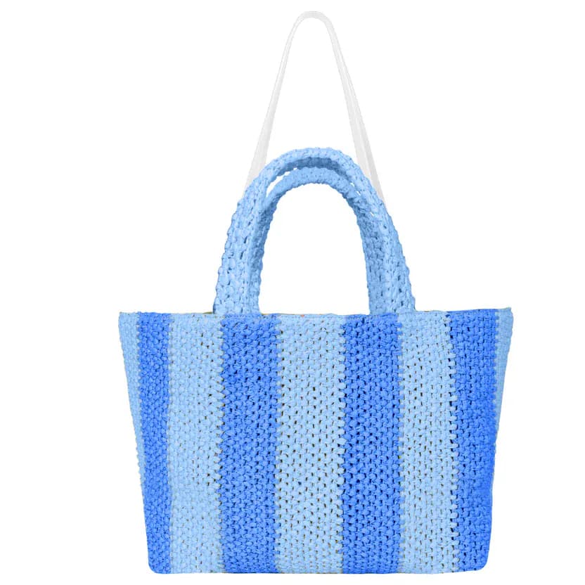 Raffia Large Tote Bag Double Color Bag