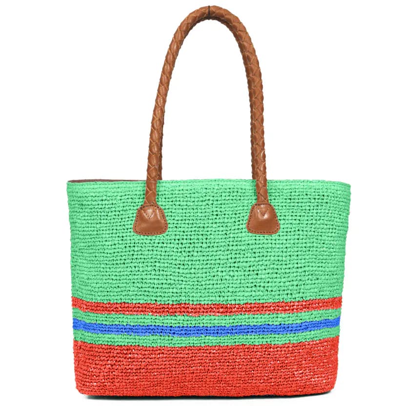 Raffia Chic Crochet Tote