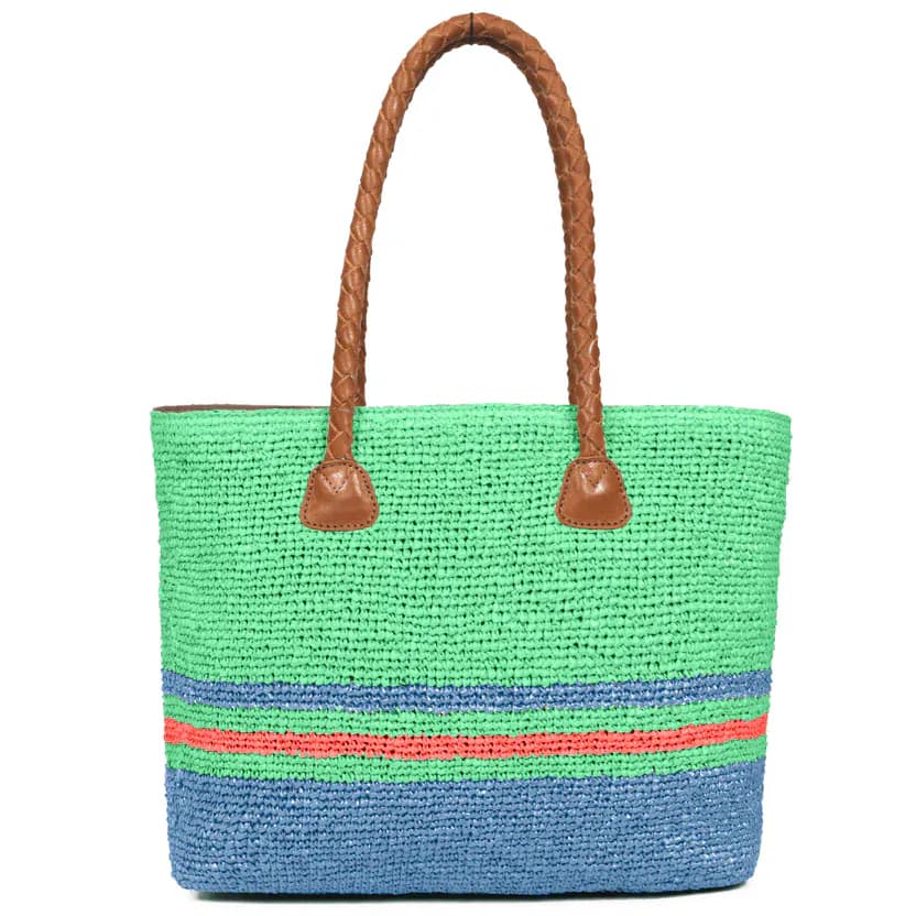 Raffia Chic Crochet Tote