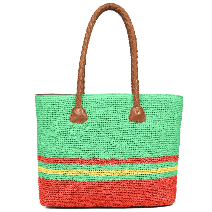 Raffia Chic Crochet Tote