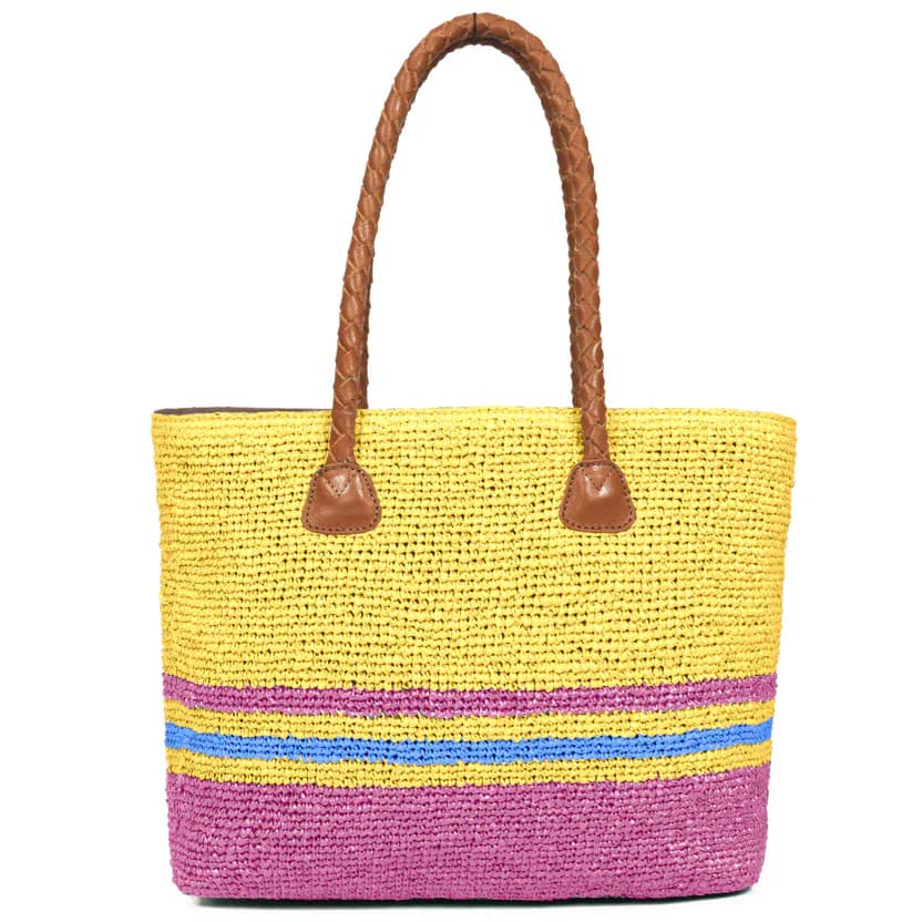 Raffia Chic Crochet Tote