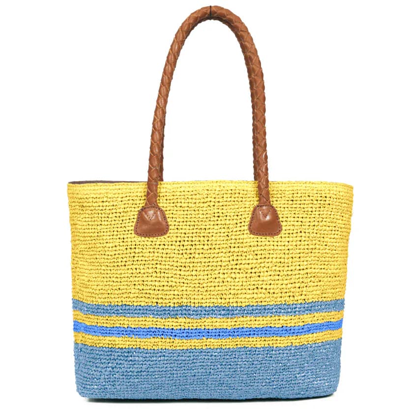 Raffia Chic Crochet Tote