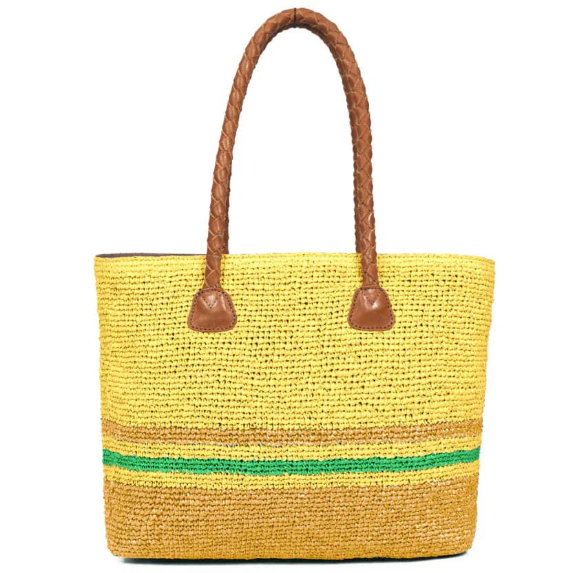 Raffia Chic Crochet Tote