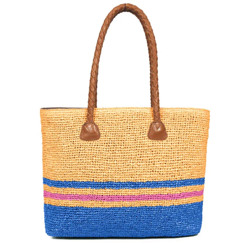 Raffia Chic Crochet Tote