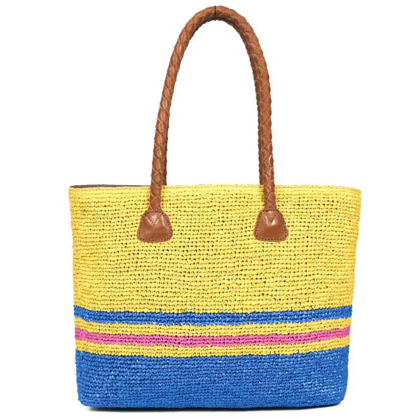 Raffia Chic Crochet Tote