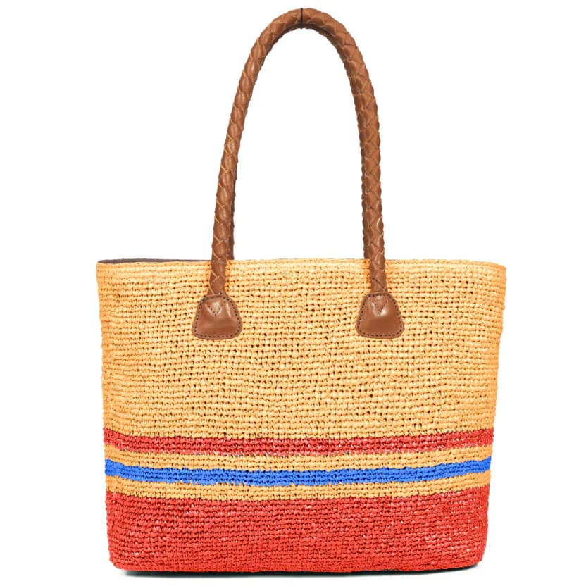 Raffia Chic Crochet Tote
