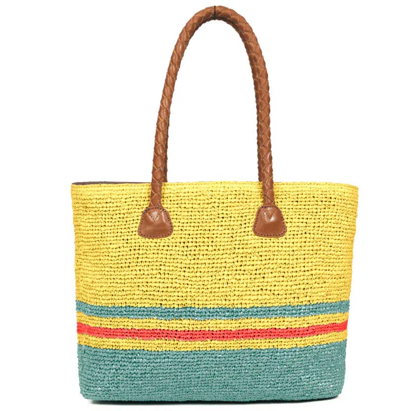 Raffia Chic Crochet Tote