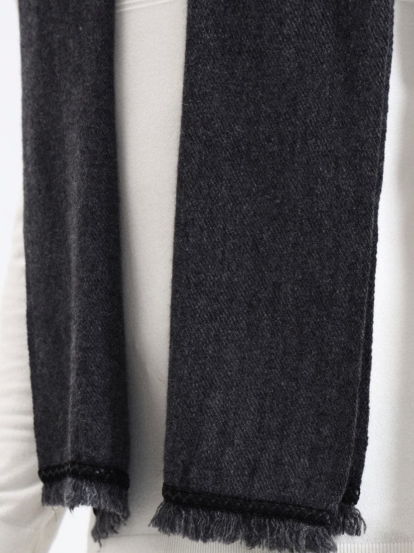 Harris Charcoal Lambswool Scarf