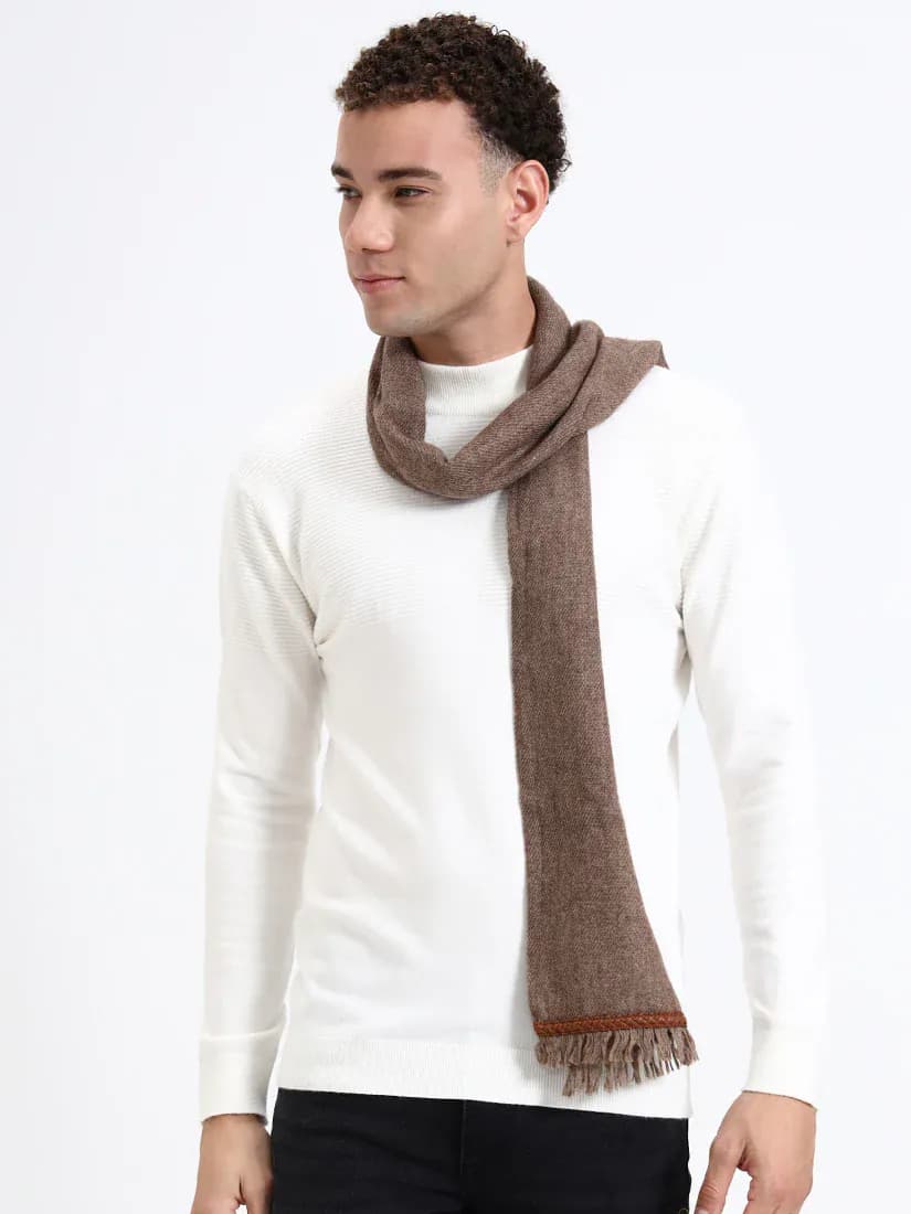  Harris Brown Fringe Scarf